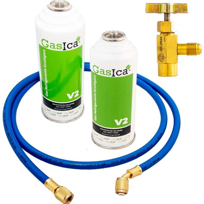 Kit Recarga de Gas Refrigerante para Aire Acondicionado