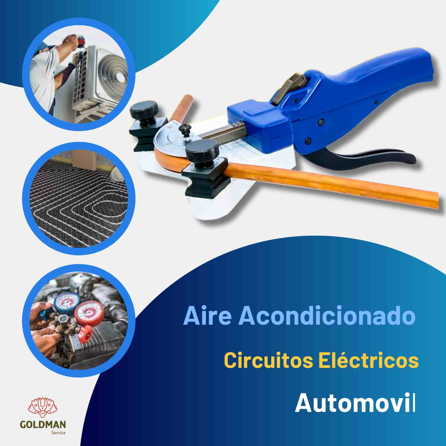 Abocardador Regulable Para Tubos De Cobre De Aire Acondicionado