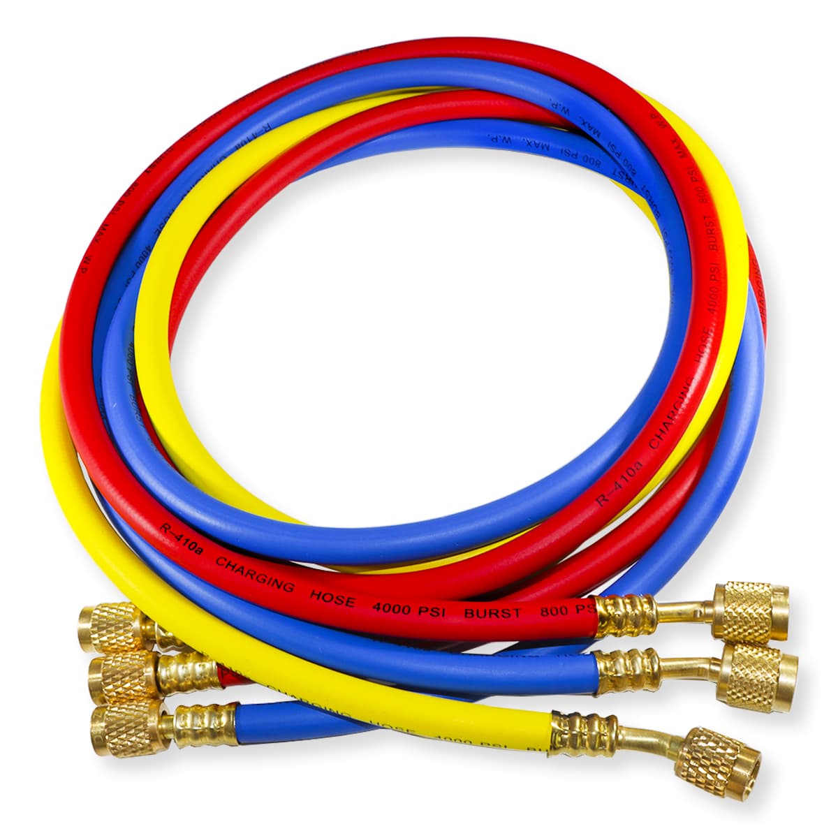 Kit Manometro Aria Condizionata Con 3 Tubi - Per Ricarica Gas Refrigerante Auto E Casa, R410A R407C R32 R134a