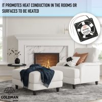 Warm air circulation in a room