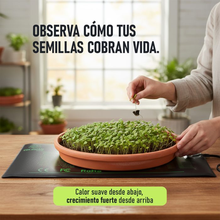 Imagen adicional de la alfombrilla térmica para semilleros