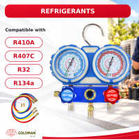 WK-C6002B air conditioning manifold gauge set with hoses and case