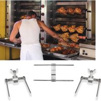 Pinchos rectos para asador de pollos, pack de 10 unidades