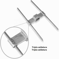 Pinchos rectos para asador de pollos, pack de 10 unidades