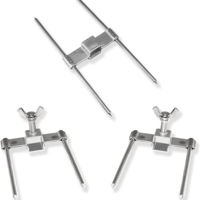 Set de tres pinchos rectos para asador de pollos