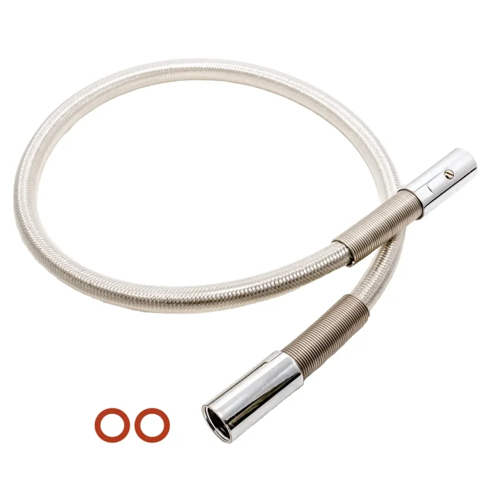 Manguera Flexible Metálica Reforzada para grifos de Hostelería Industriales. Rosca 1/2 Pulgadas Largo 95 cm