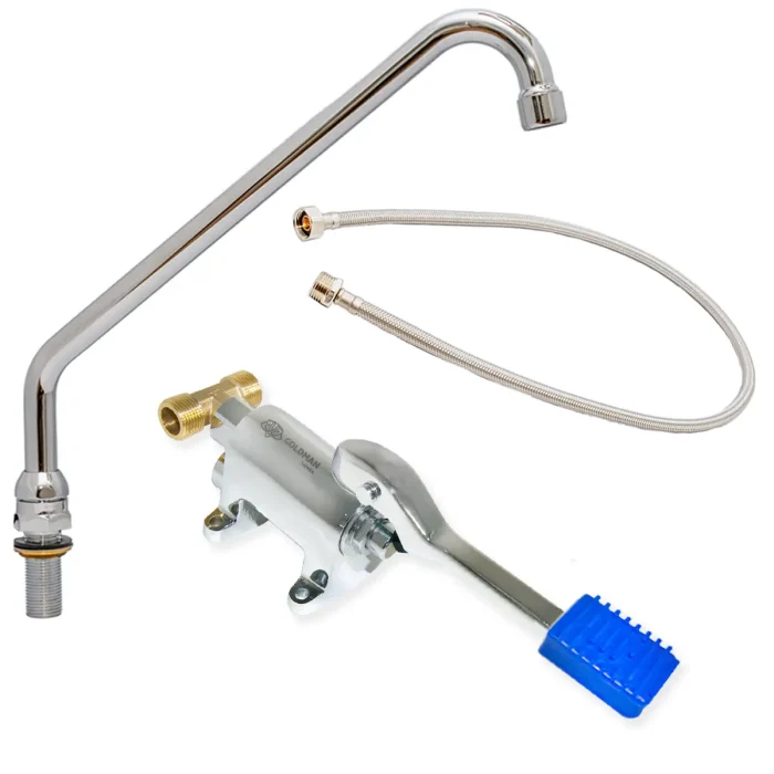 Set de Grifo Pedal para Fregaderos Industriales Hostelería