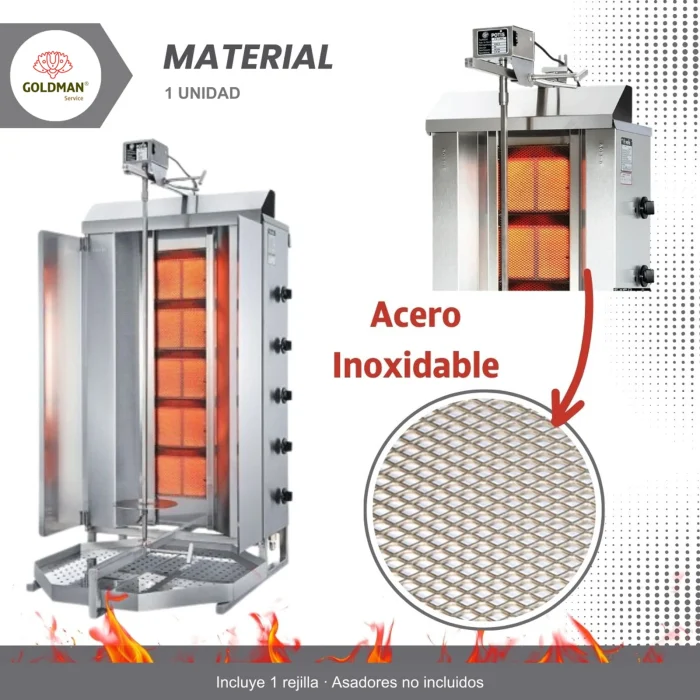 Acero inoxidable de la rejilla de quemador – 1 unidad