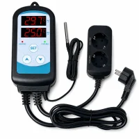 Termostato digital TC-0001 con sonda y doble toma